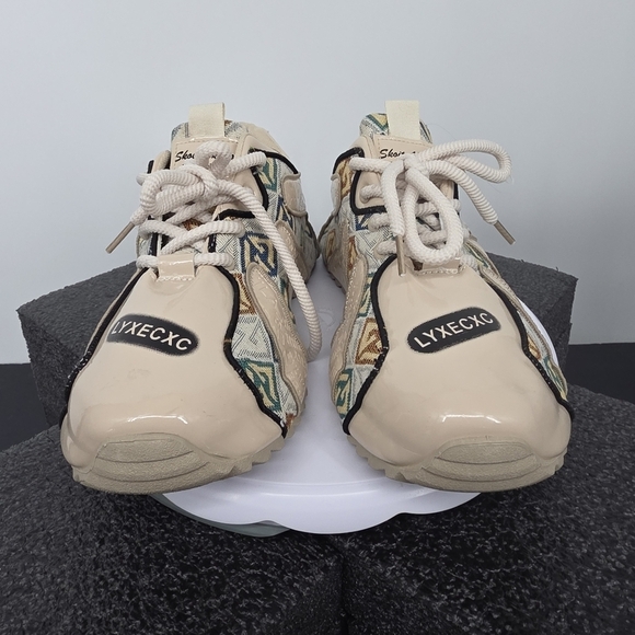 Skoit Akollo Shoes New Fashion Sneakers Size 44 EU Men 10.5 Woven Chunky Beige main image 6